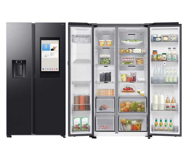 Lodówka Samsung RS90F66BEFEO Family Hub No Frost 178,4cm Grafitowa Stal Dystrybutor Kostkarka AI 614L - 1351927 - zdjęcie